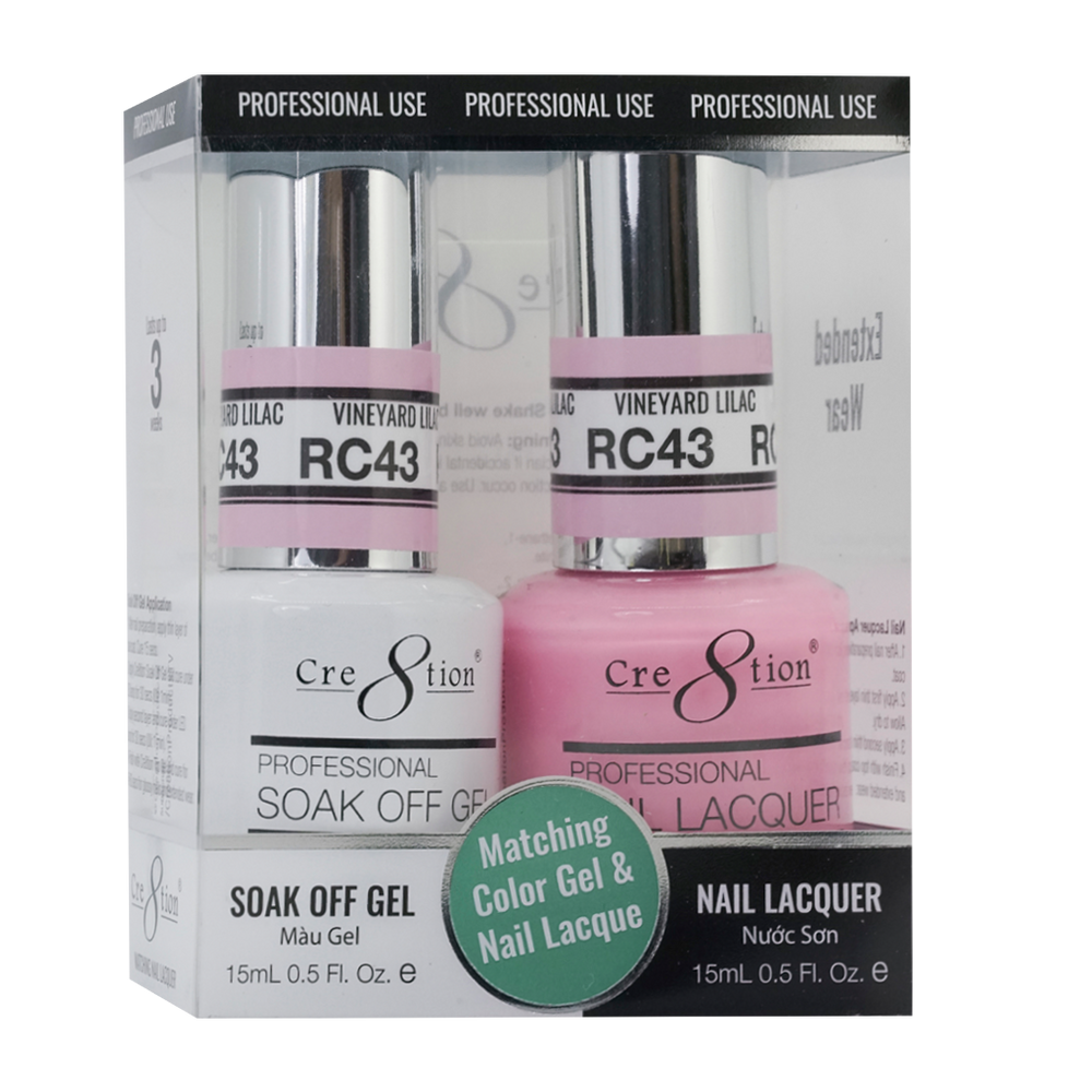 Cre8tion Gel Polish & Nail Lacquer, Rustic Collection, RC43, 0.5oz KK1712