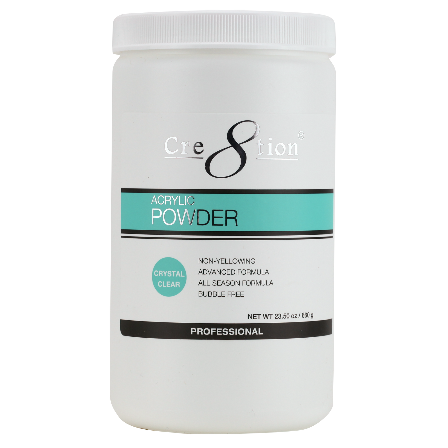 Cre8tion Acrylic Powder, CRYSTAL, 23.5oz, 01123