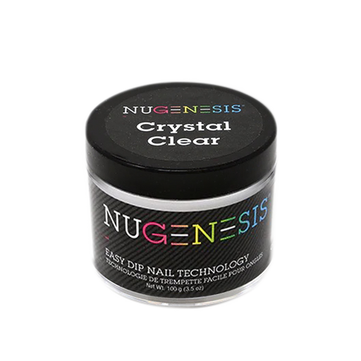 Nugenesis Dipping Powder, Pink & White Collection, CRYSTAL CLEAR, 3.5oz