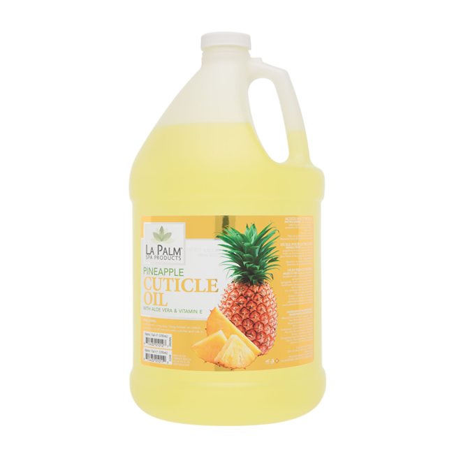 La Palm, Organic Cuticle Oil, Pineapple, 1Gal KK