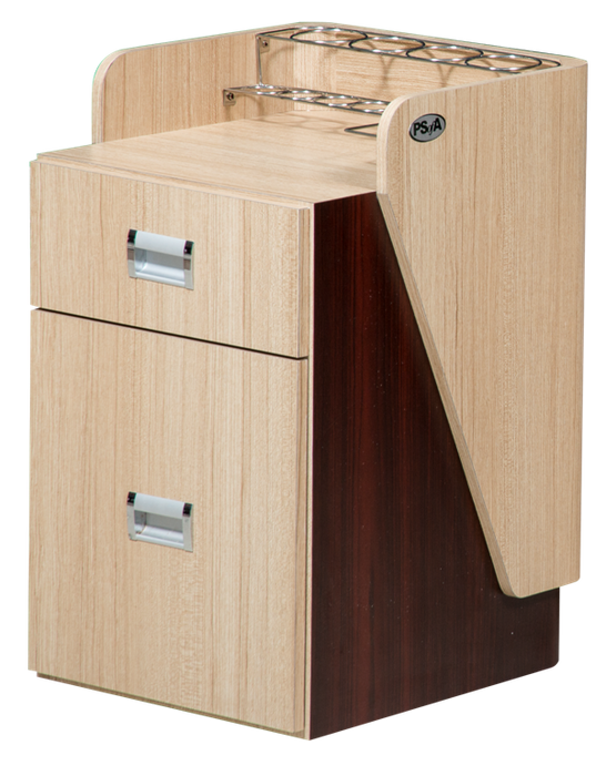 SPA Pedi Cart, Ash/Rosewood, D-06AR (NOT Included Shipping Charge)
