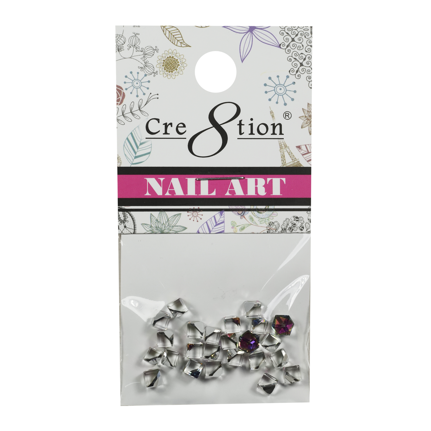 Cre8tion Nail Art Charms, Pink, D16