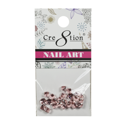 Cre8tion Nail Art Charms, Pink, D17