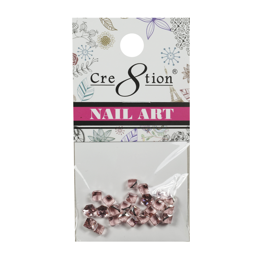 Cre8tion Nail Art Charms, Pink, D17