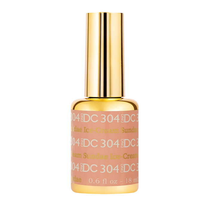 DC Nail Lacquer And Gel Polish, New Collection, DC 304, Ice-cream Sundae, 0.6oz
