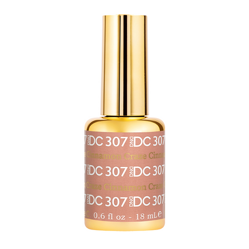 DC Nail Lacquer And Gel Polish, New Collection, DC 307, Cinnamon Craze, 0.6oz