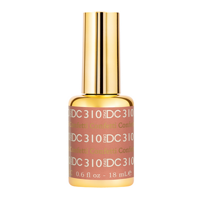 DC Nail Lacquer And Gel Polish, New Collection, DC 310, Confetti, 0.6oz