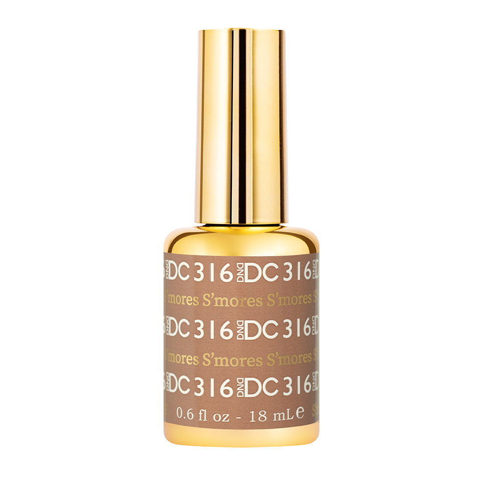 DC Nail Lacquer And Gel Polish, New Collection, DC 316, S'mores, 0.6oz