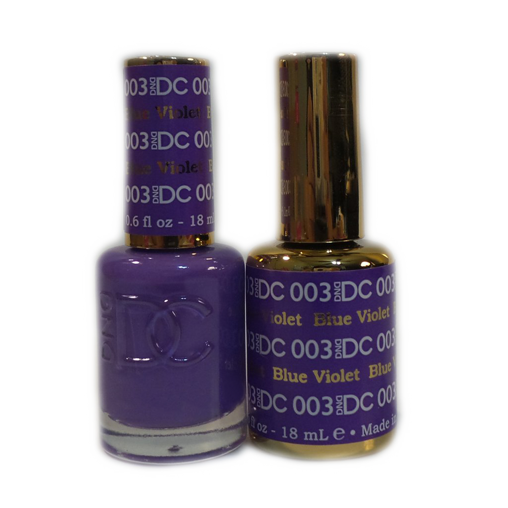 DC Nail Lacquer And Gel Polish, DC 003, Blue Violet, 0.6oz MY0926