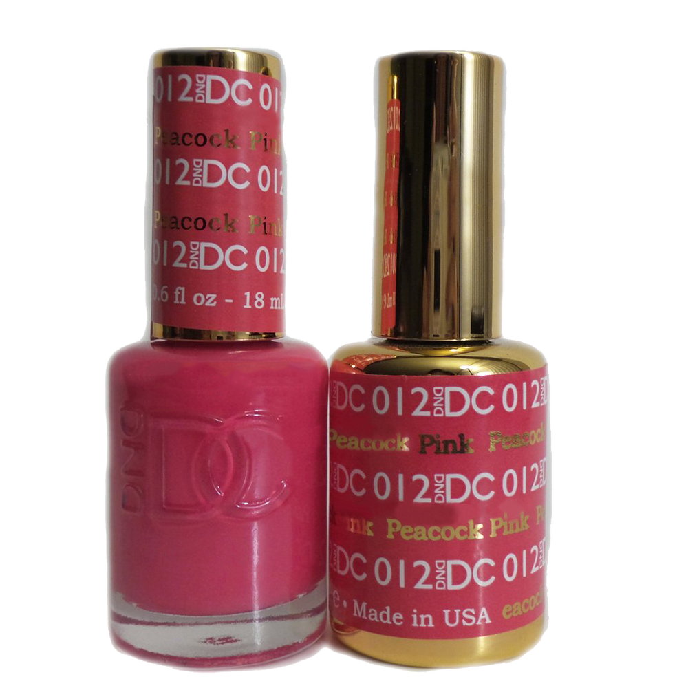 DC Nail Lacquer And Gel Polish, DC 012, Peacock Pink, 0.6oz MY0926