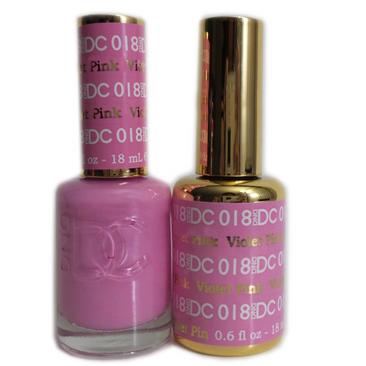 DC Nail Lacquer And Gel Polish, DC 018, Violet Pink, 0.6oz MY0926