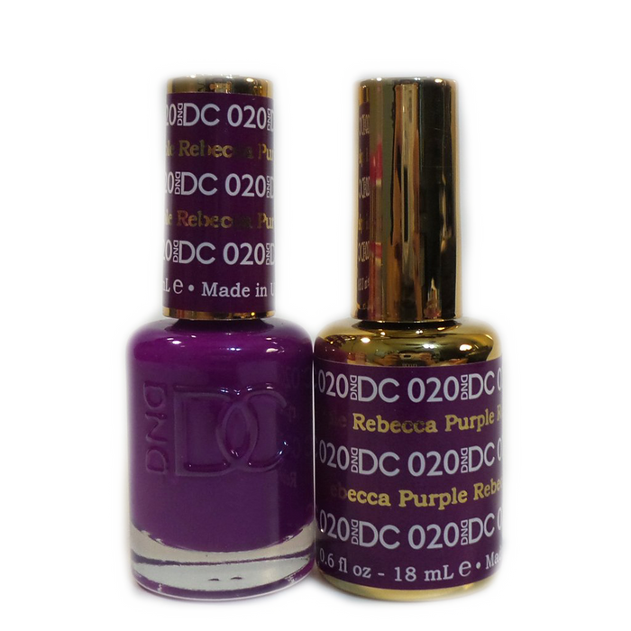 DC Nail Lacquer And Gel Polish, DC 020, Rebecca Purple, 0.6oz MY0926
