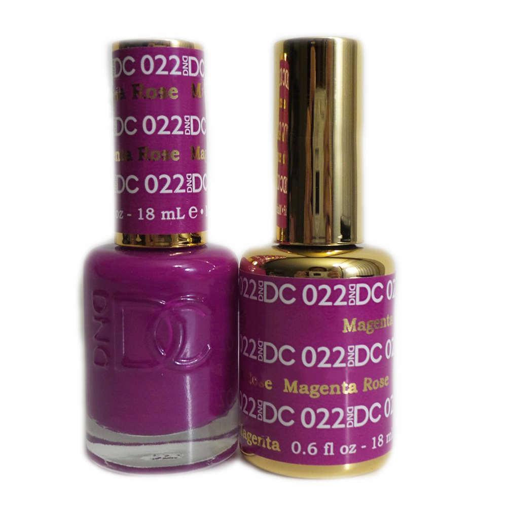 DC Nail Lacquer And Gel Polish, DC 022, Magenta Rose, 0.6oz MY0926