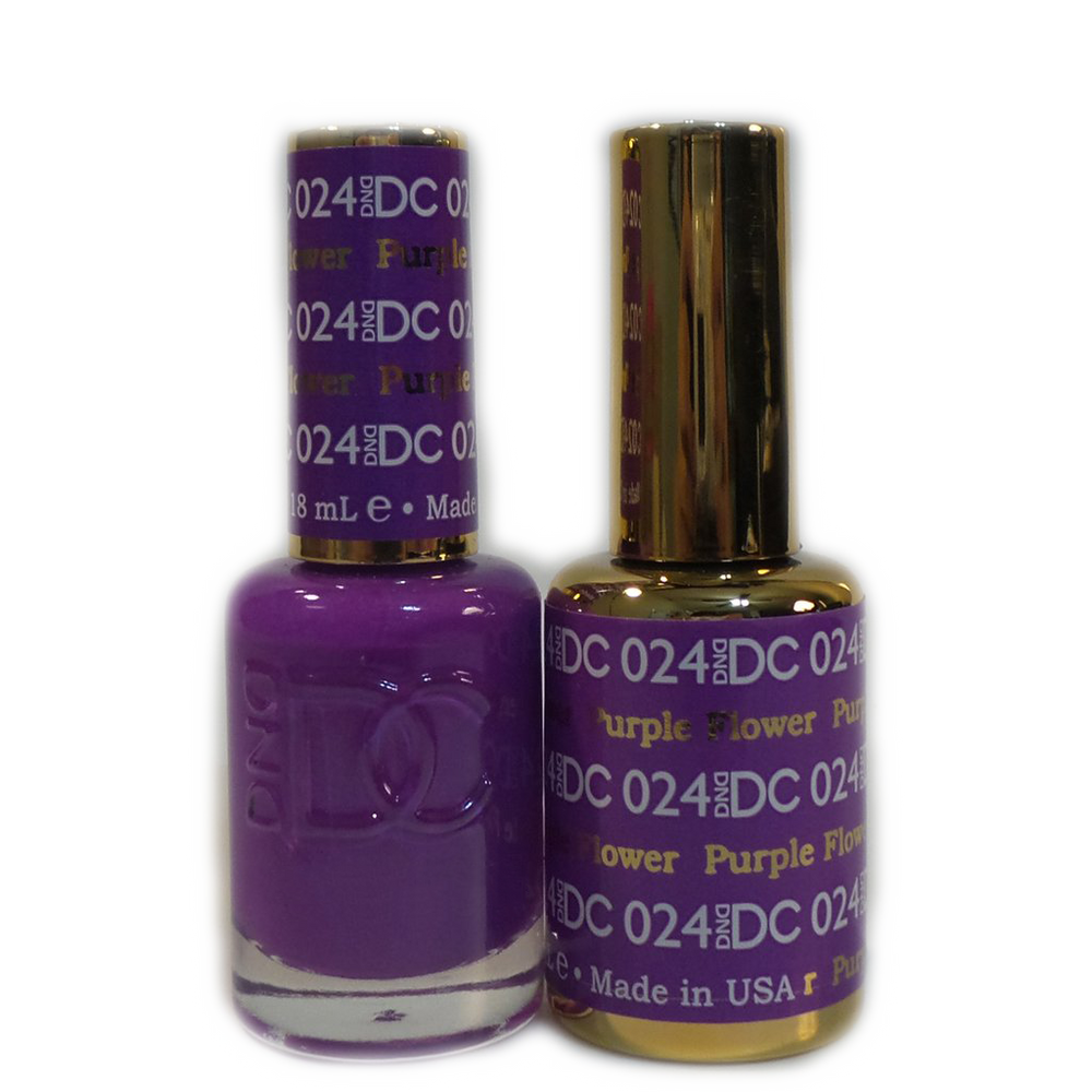 DC Nail Lacquer And Gel Polish, DC 024, Purple Flower, 0.6oz MY0926