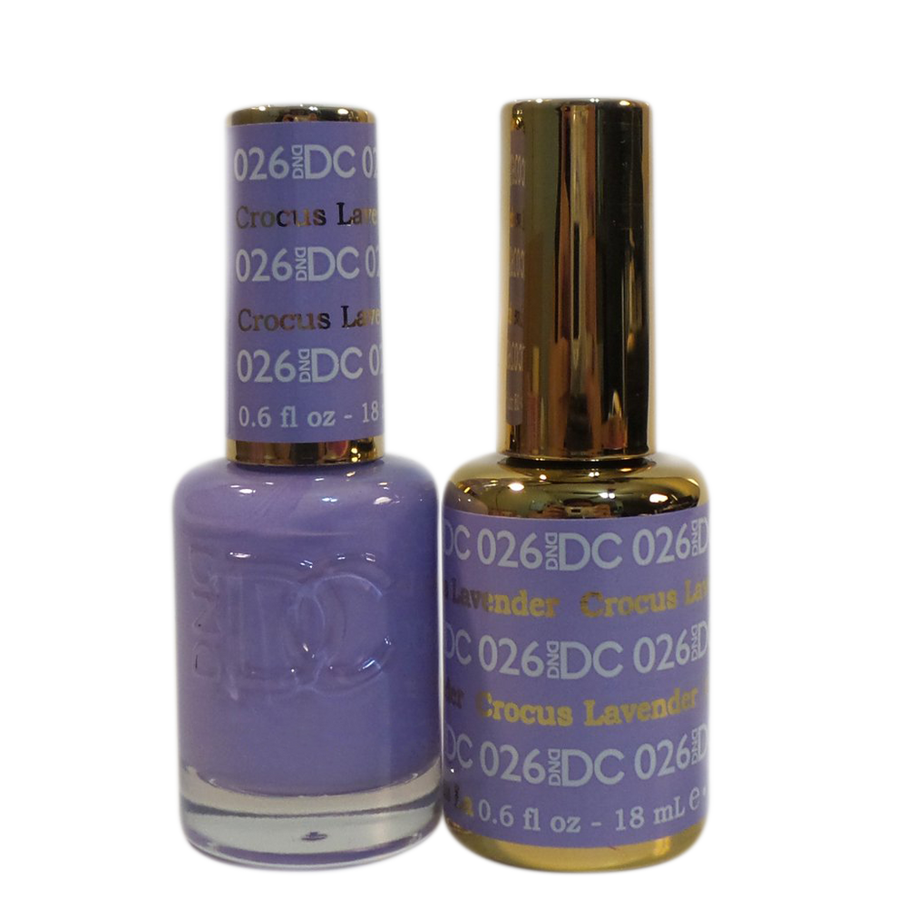 DC Nail Lacquer And Gel Polish, DC 026, Crocus Lavender, 0.6oz MY0926