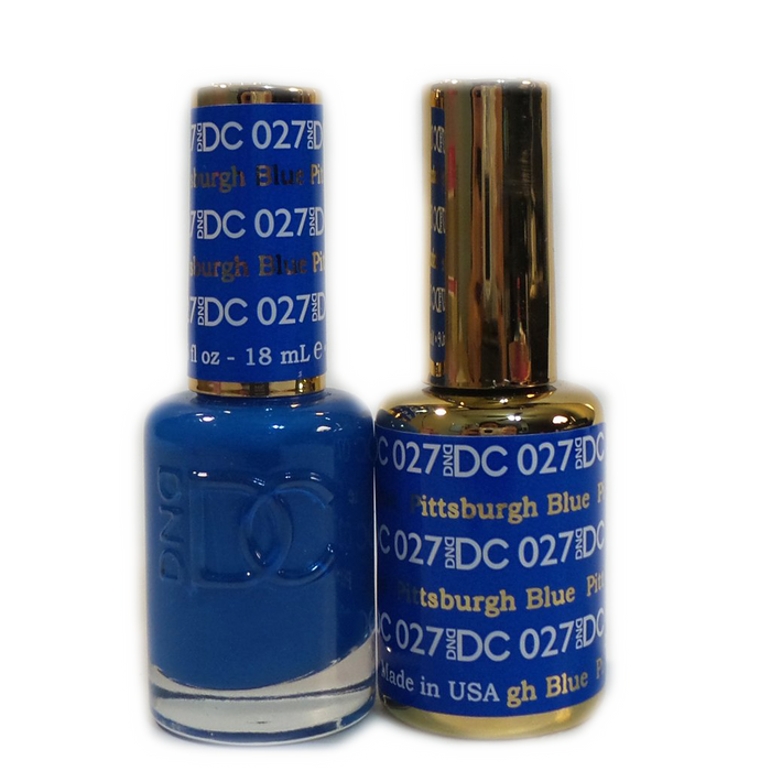 DC Nail Lacquer And Gel Polish, DC 027, Pittsburgh Blue, 0.6oz MY0926