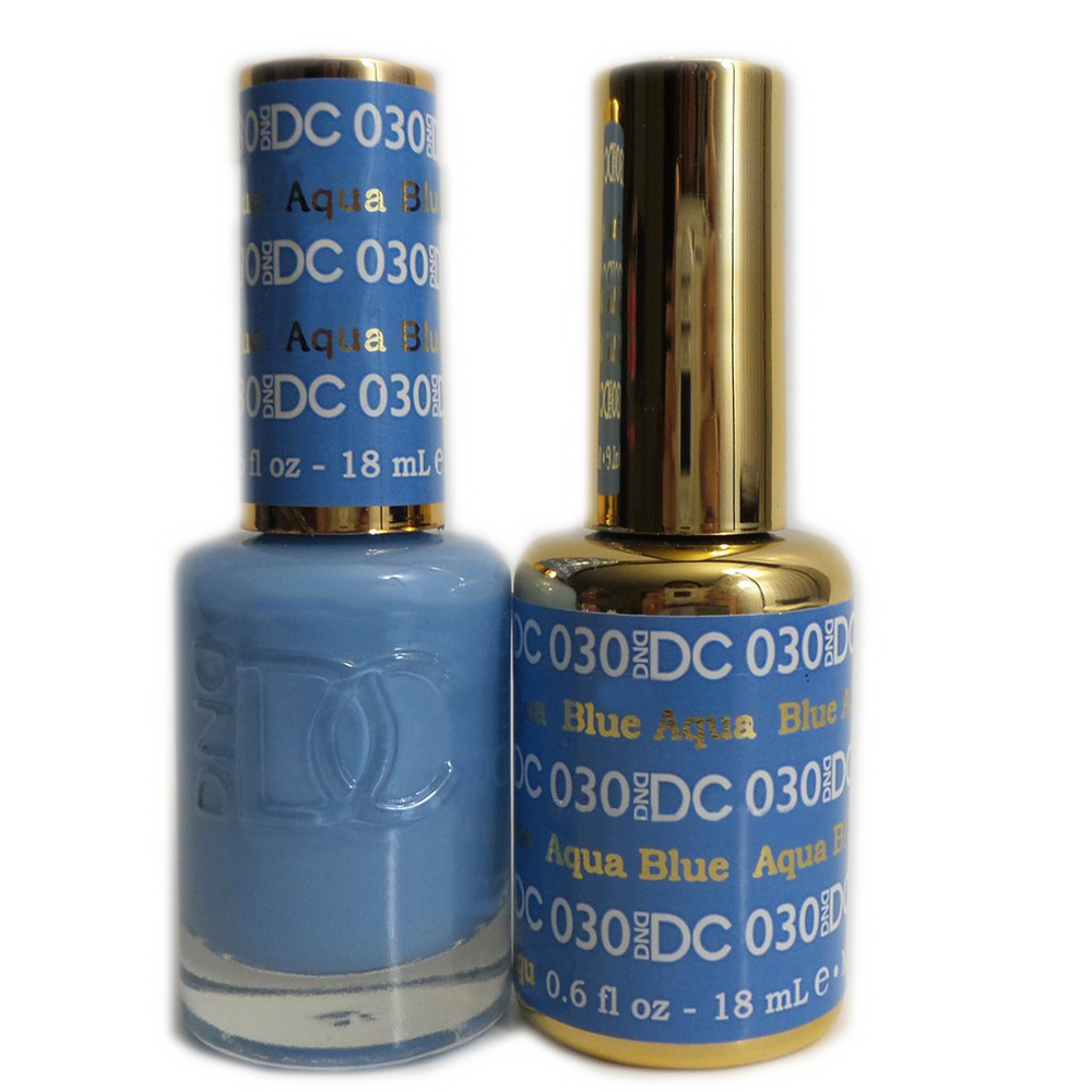 DC Nail Lacquer And Gel Polish, DC 030, Aqua Blue, 0.6oz MY0926