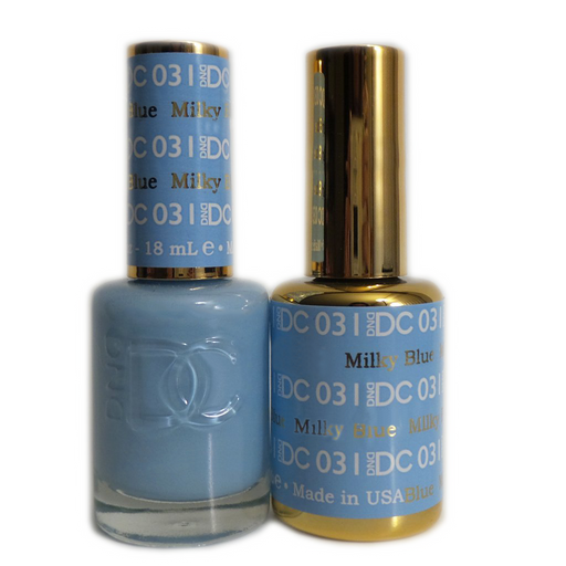 DC Nail Lacquer And Gel Polish, DC 031, Milky Blue, 0.6oz MY0926