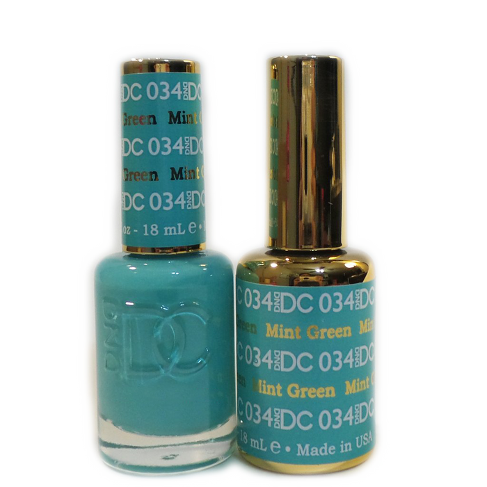 DC Nail Lacquer And Gel Polish, DC 034, Mint Green, 0.6oz MY0926