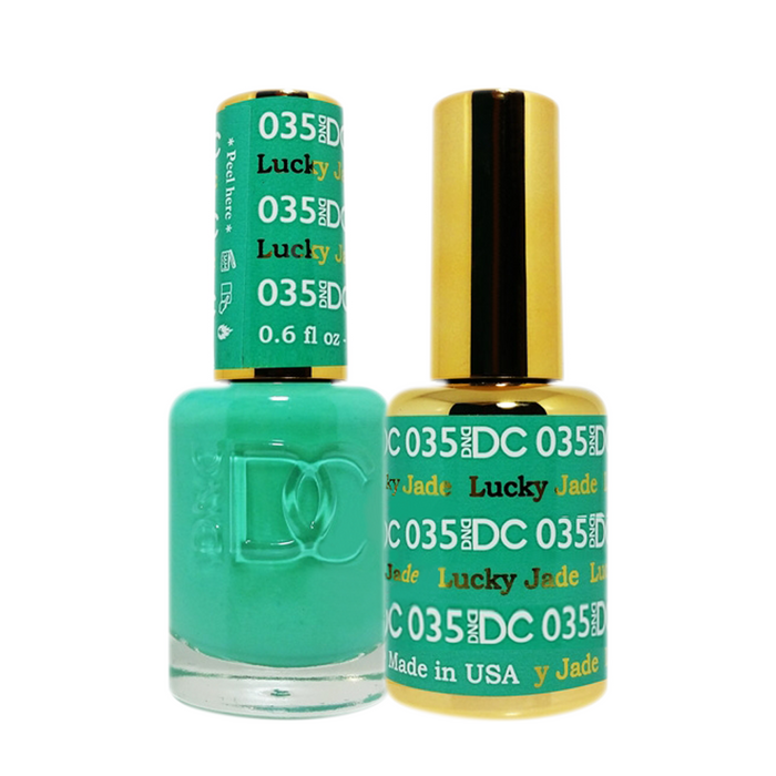 DC Nail Lacquer And Gel Polish, DC 035, Lucky Jade, 0.6oz MY0926