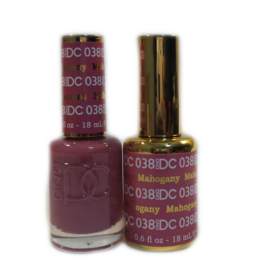 DC Nail Lacquer And Gel Polish, DC 038, Mahogany, 0.6oz MY0926