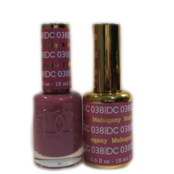 DC Nail Lacquer And Gel Polish, DC 038, Mahogany, 0.6oz MY0926