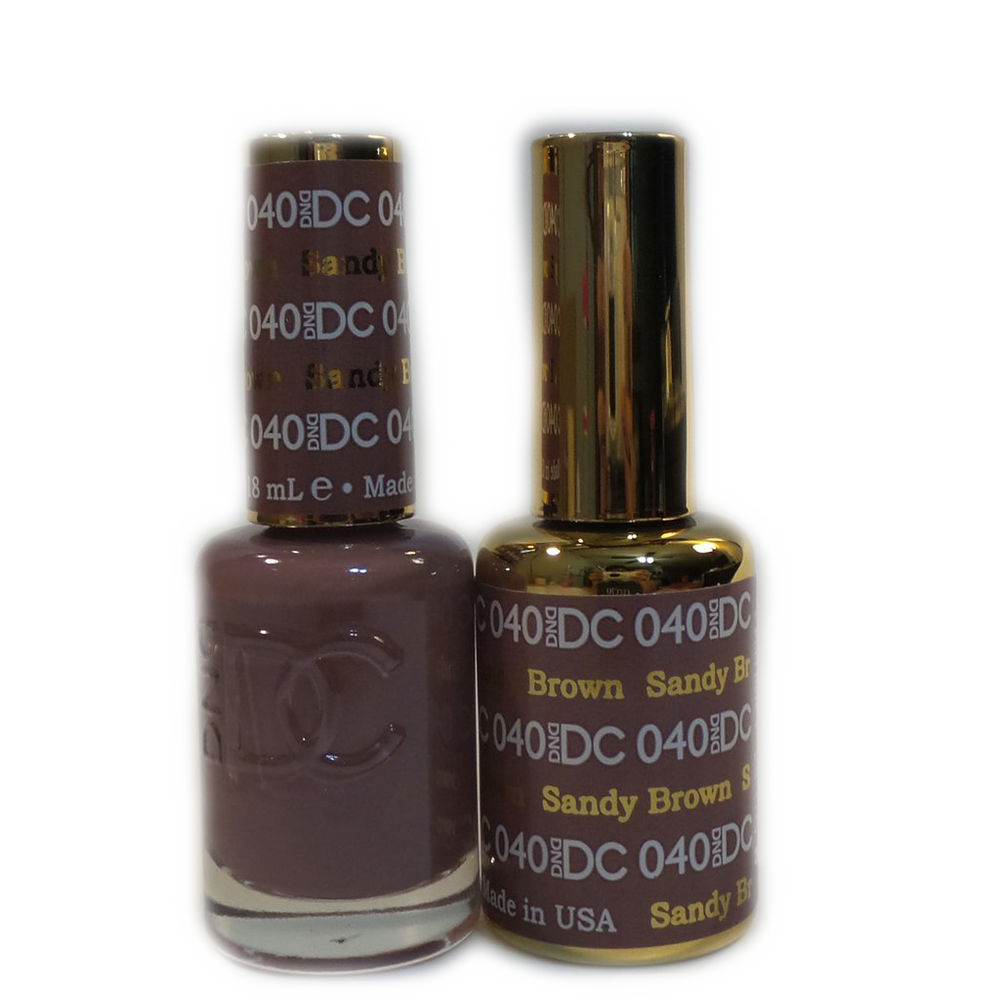 DC Nail Lacquer And Gel Polish, DC 040, Sandy Brown, 0.6oz MY0926
