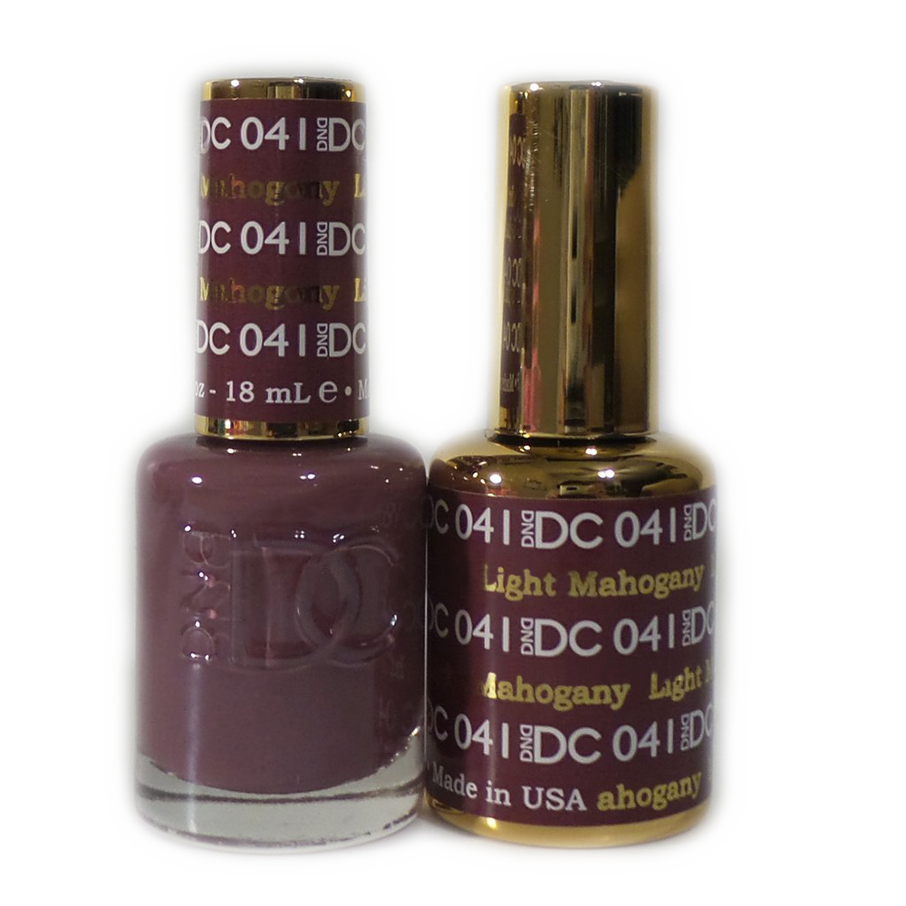 DC Nail Lacquer And Gel Polish, DC 041, Light Mahogany, 0.6oz MY0926