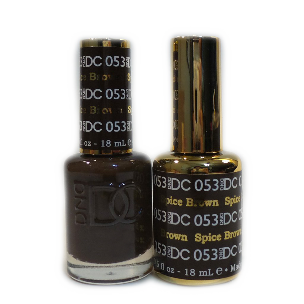 DC Nail Lacquer And Gel Polish, DC 053, Spice Brown, 0.6oz MY0926