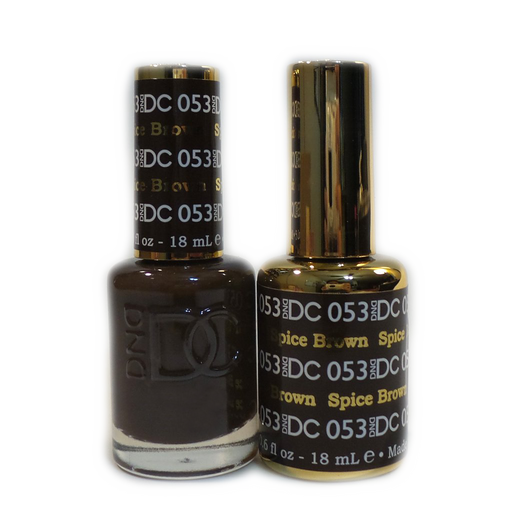DC Nail Lacquer And Gel Polish, DC 053, Spice Brown, 0.6oz MY0926