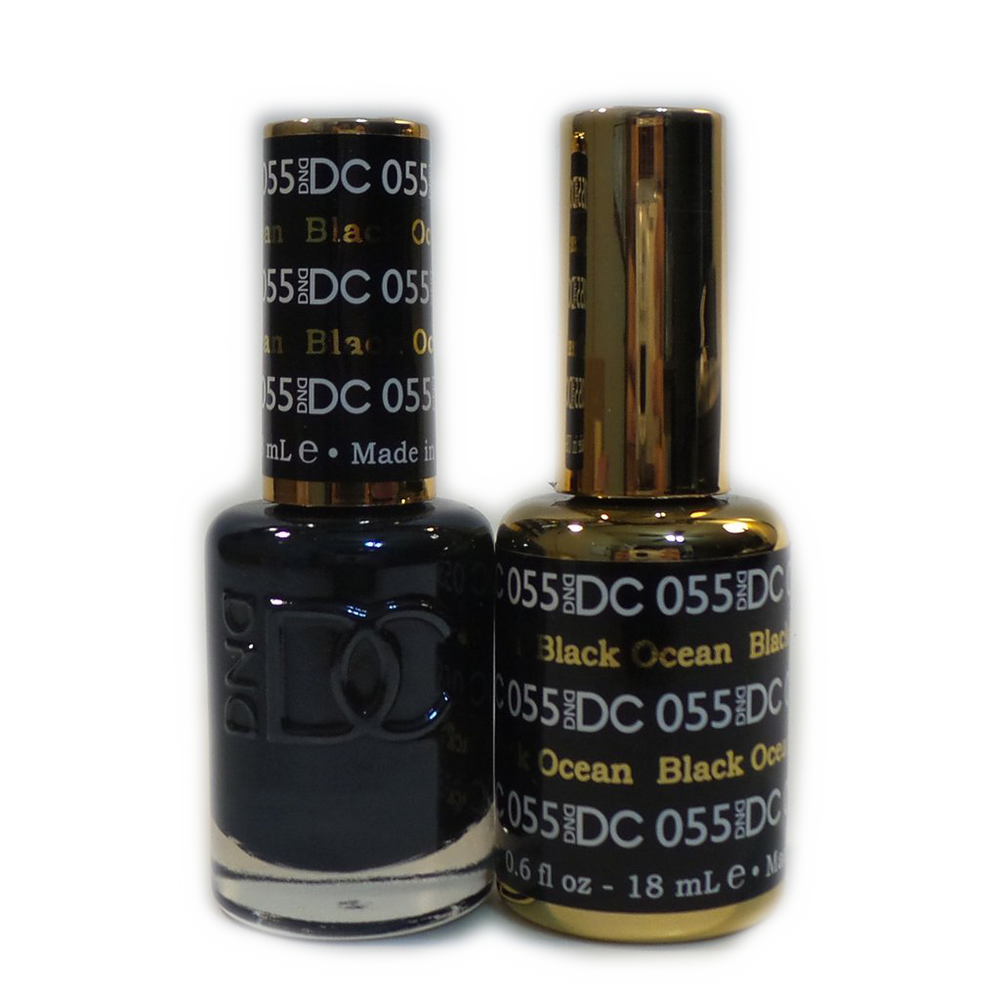 DC Nail Lacquer And Gel Polish, DC 055, Black Ocean, 0.6oz MY0926