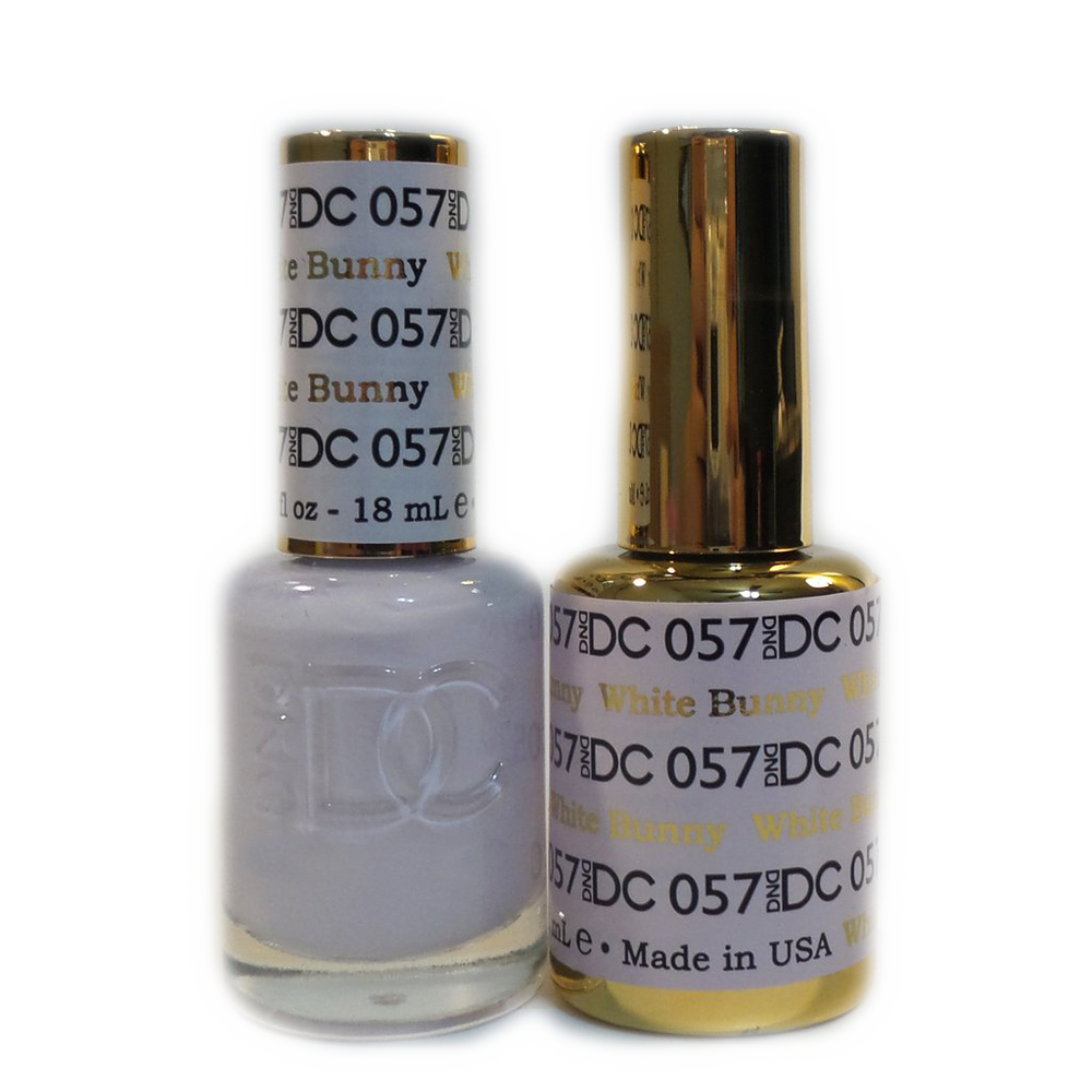 DC Nail Lacquer And Gel Polish, DC 057, White Bunny, 0.6oz MY0926