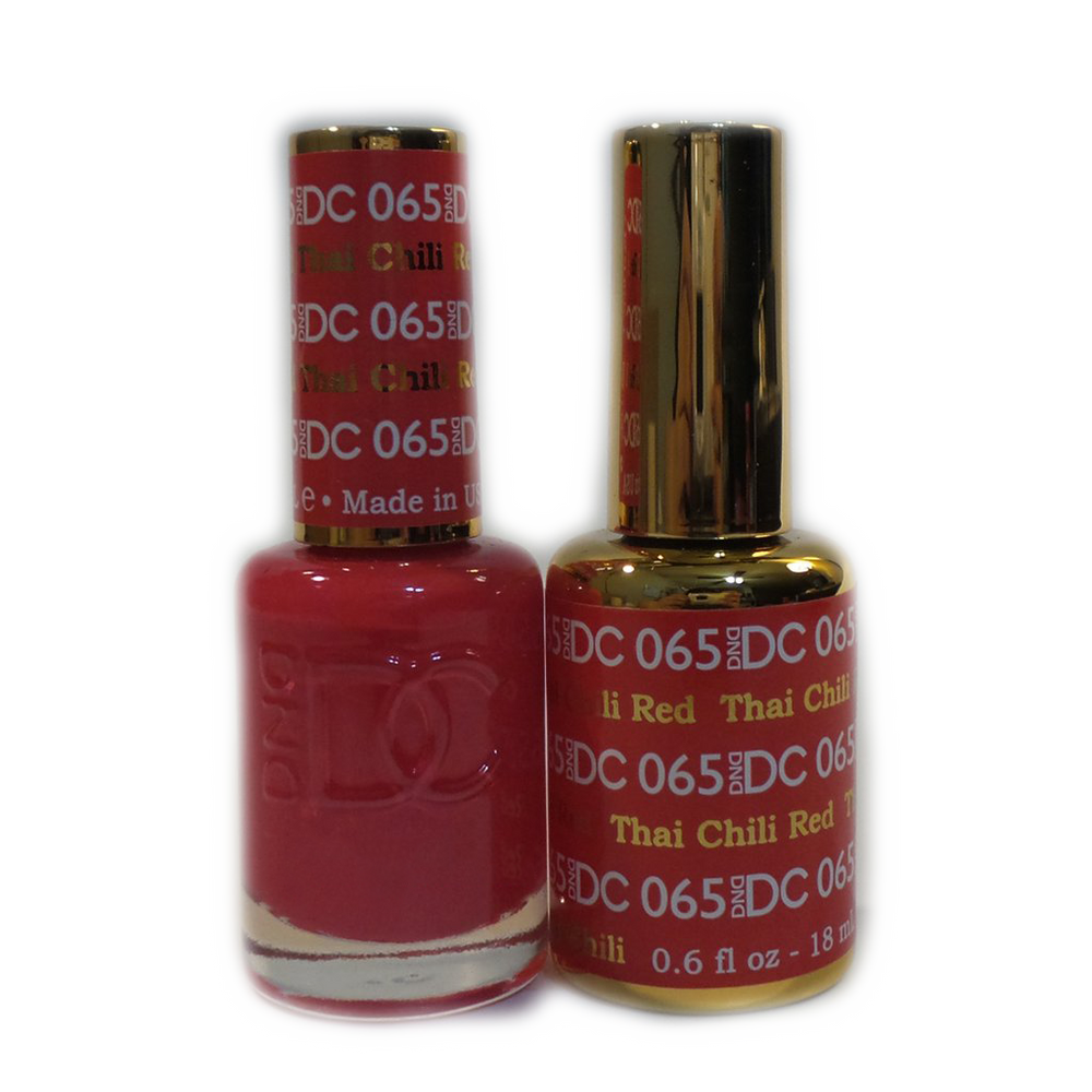 DC Nail Lacquer And Gel Polish, DC 065, Thai Chilli Red, 0.6oz MY0926