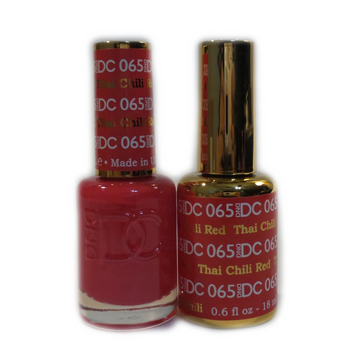 DC Nail Lacquer And Gel Polish, DC 065, Thai Chilli Red, 0.6oz MY0926