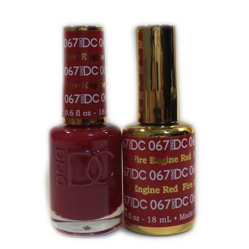 DC Nail Lacquer And Gel Polish, DC 067, Fire Engine Red, 0.6oz MY0926