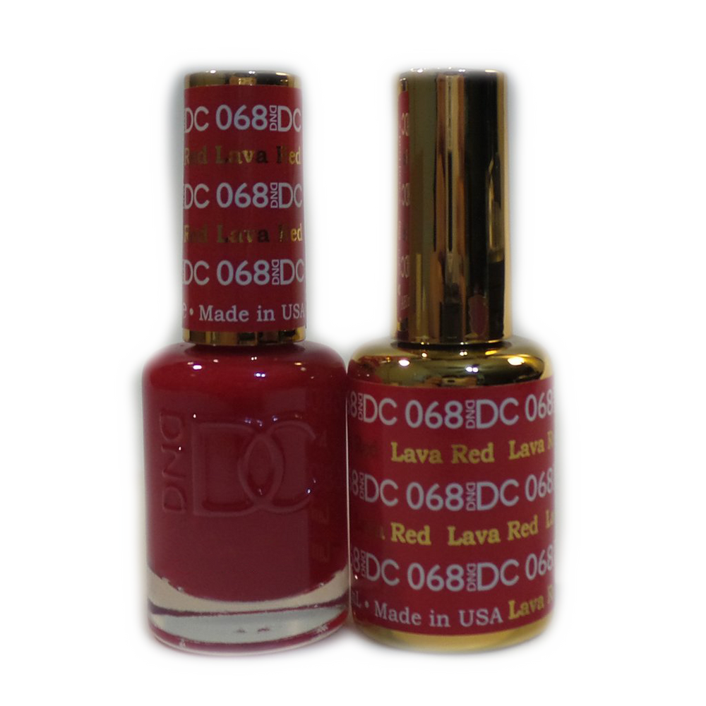 DC Nail Lacquer And Gel Polish, DC 068, Lava Red, 0.6oz MY0926