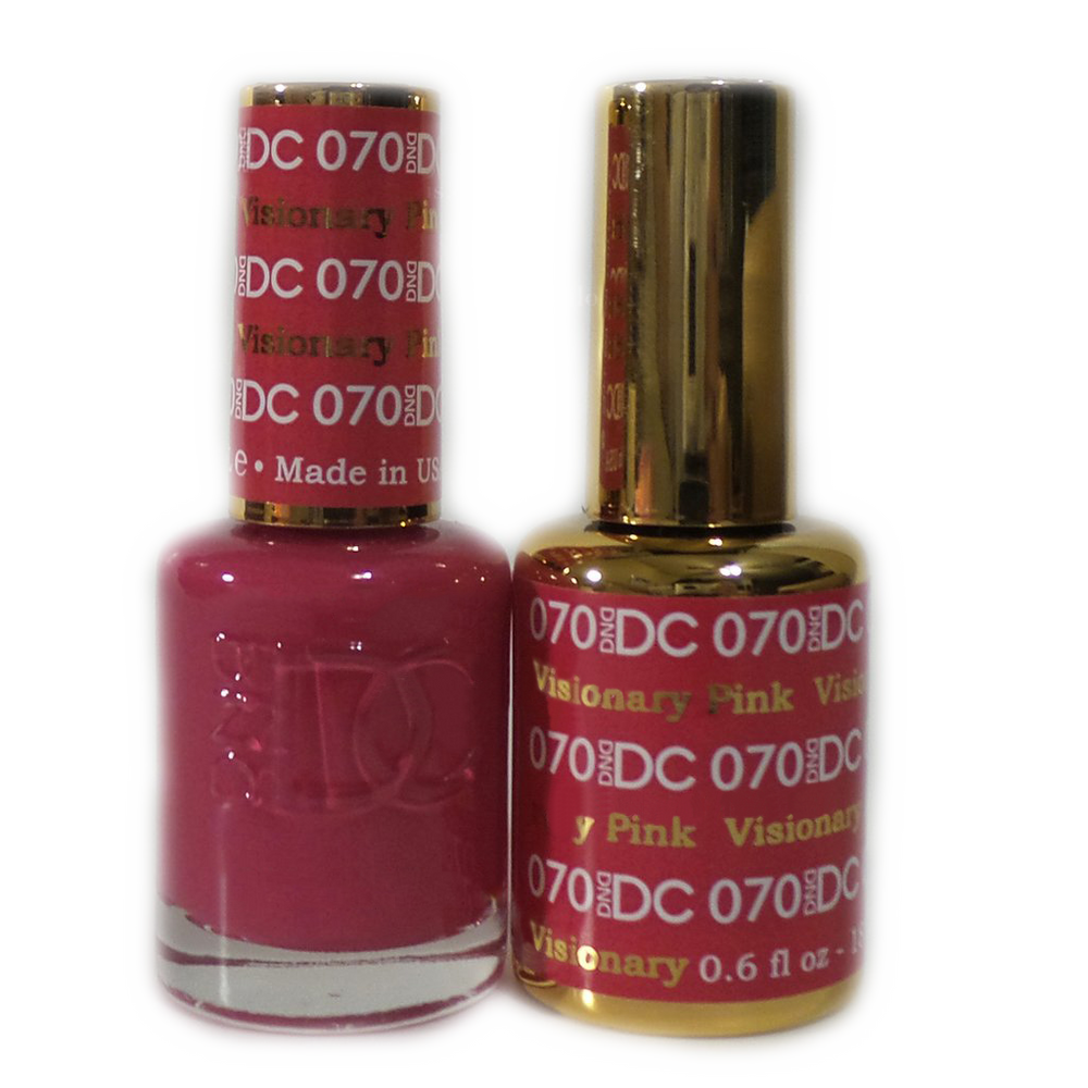 DC Nail Lacquer And Gel Polish, DC 070, Visionary Pink, 0.6oz MY0926