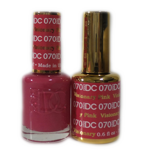 DC Nail Lacquer And Gel Polish, DC 070, Visionary Pink, 0.6oz MY0926