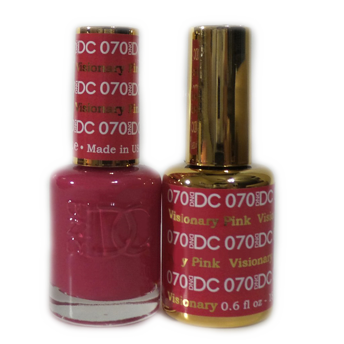 DC Nail Lacquer And Gel Polish, DC 070, Visionary Pink, 0.6oz MY0926