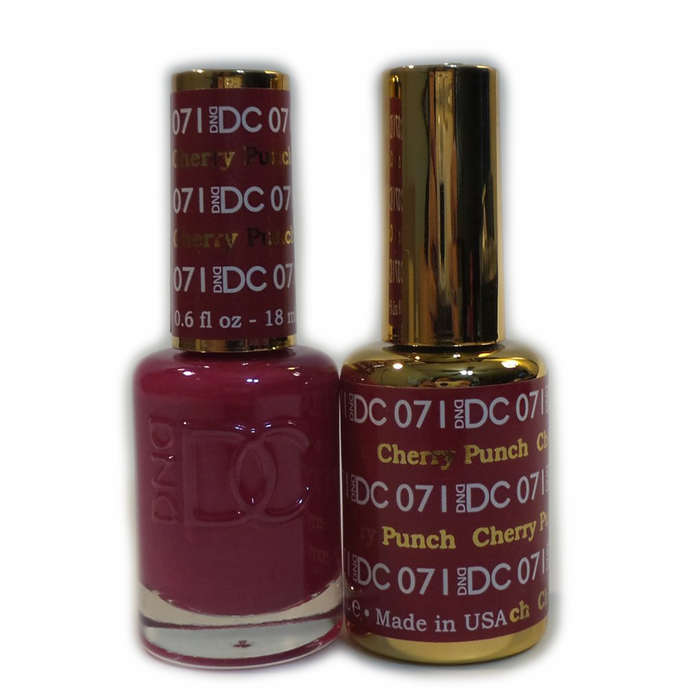 DC Nail Lacquer And Gel Polish, DC 071, Cherry Punch, 0.6oz MY0926