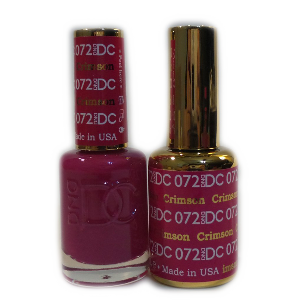 DC Nail Lacquer And Gel Polish, DC 072, Crimson, 0.6oz MY0926