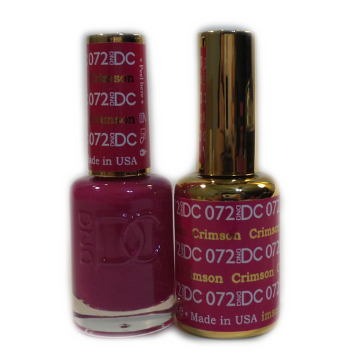 DC Nail Lacquer And Gel Polish, DC 072, Crimson, 0.6oz MY0926