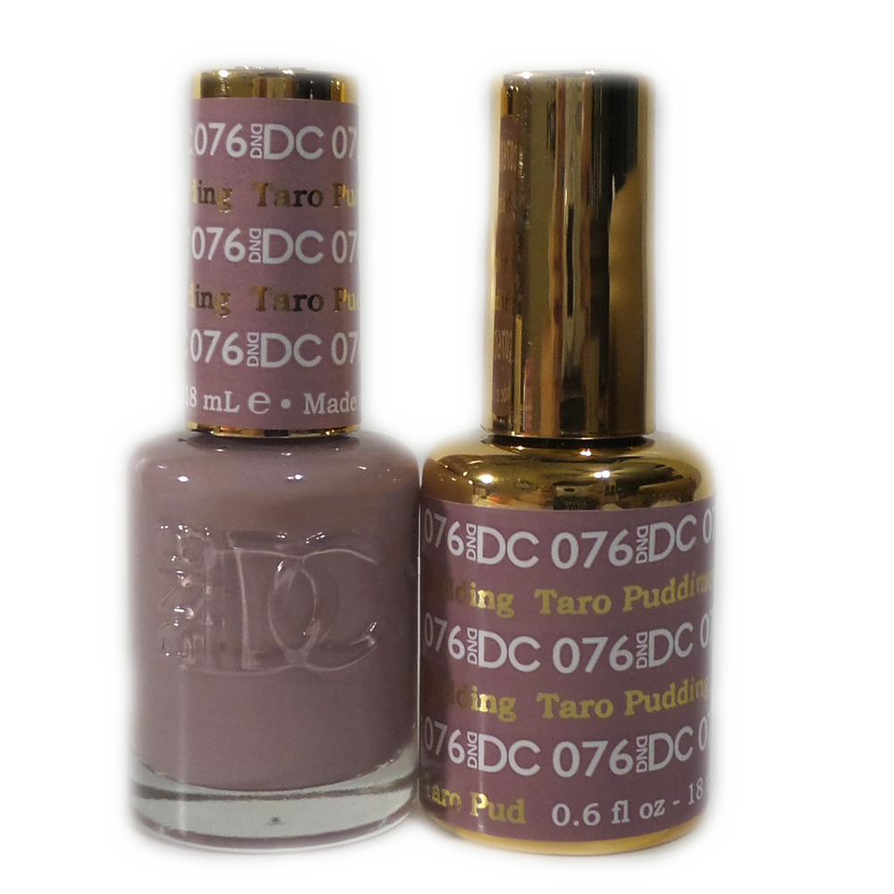 DC Nail Lacquer And Gel Polish, DC 076, Taro Pudding, 0.6oz MY0926