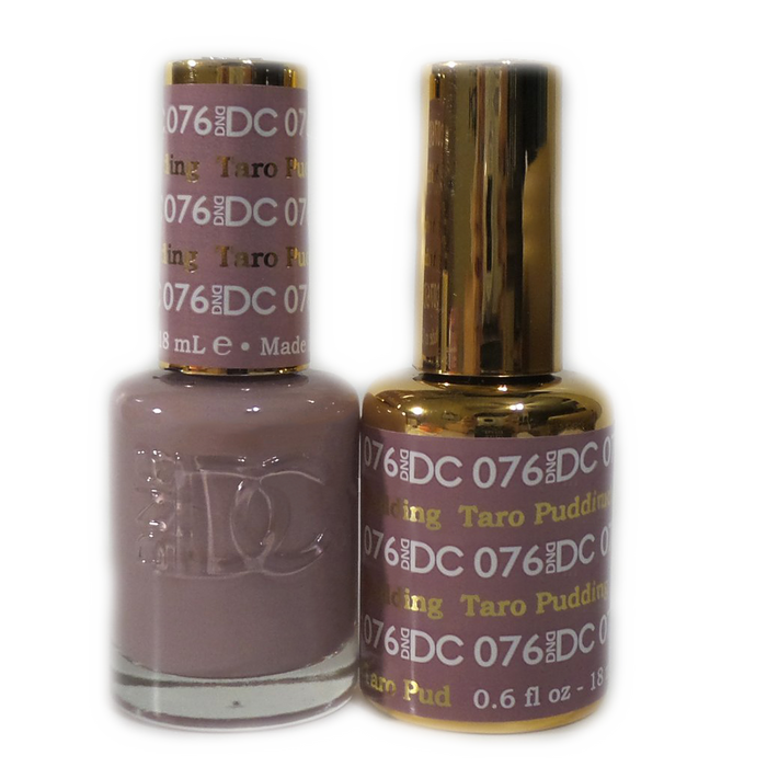 DC Nail Lacquer And Gel Polish, DC 076, Taro Pudding, 0.6oz MY0926