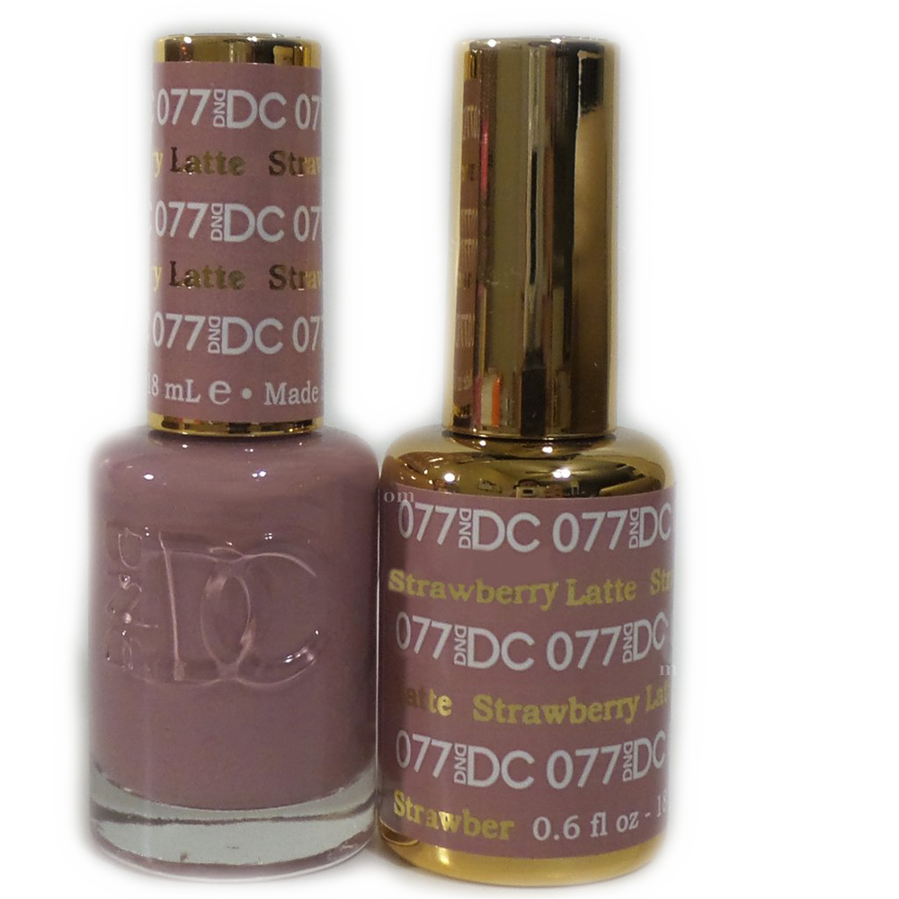 DC Nail Lacquer And Gel Polish, DC 077, Strawberry Latte, 0.6oz MY0926