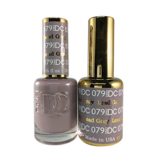 DC Nail Lacquer And Gel Polish, DC 079, Lead Gray, 0.6oz MY0926