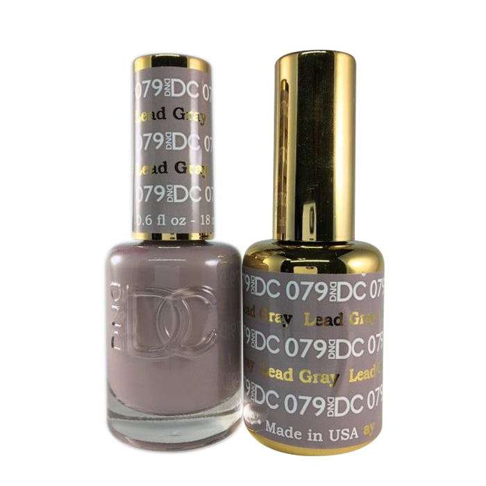 DC Nail Lacquer And Gel Polish, DC 079, Lead Gray, 0.6oz MY0926