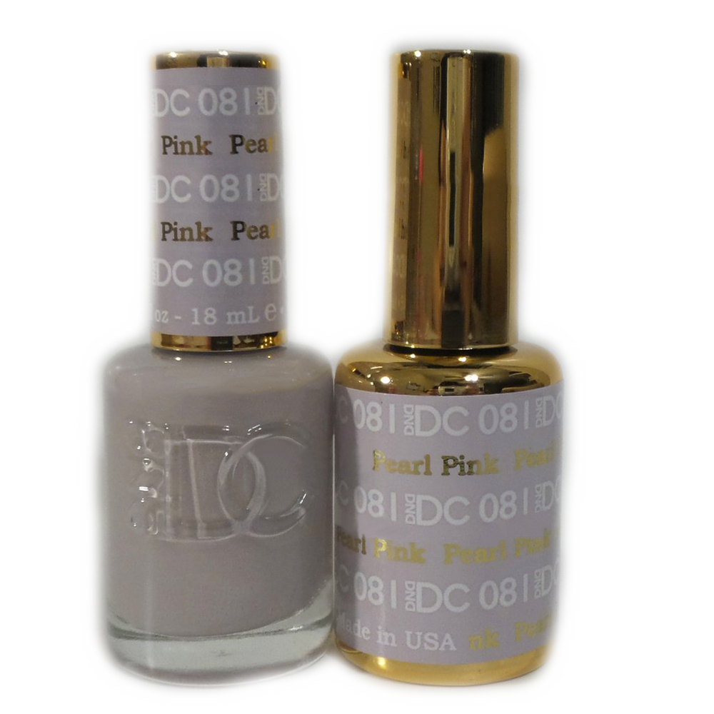 DC Nail Lacquer And Gel Polish, DC 081, Pearl Pink, 0.6oz MY0926