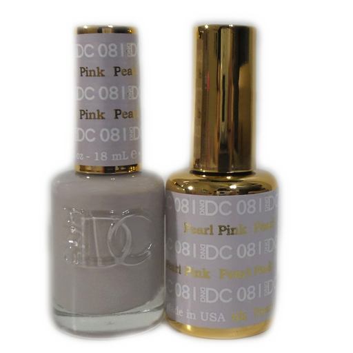 DC Nail Lacquer And Gel Polish, DC 081, Pearl Pink, 0.6oz MY0926