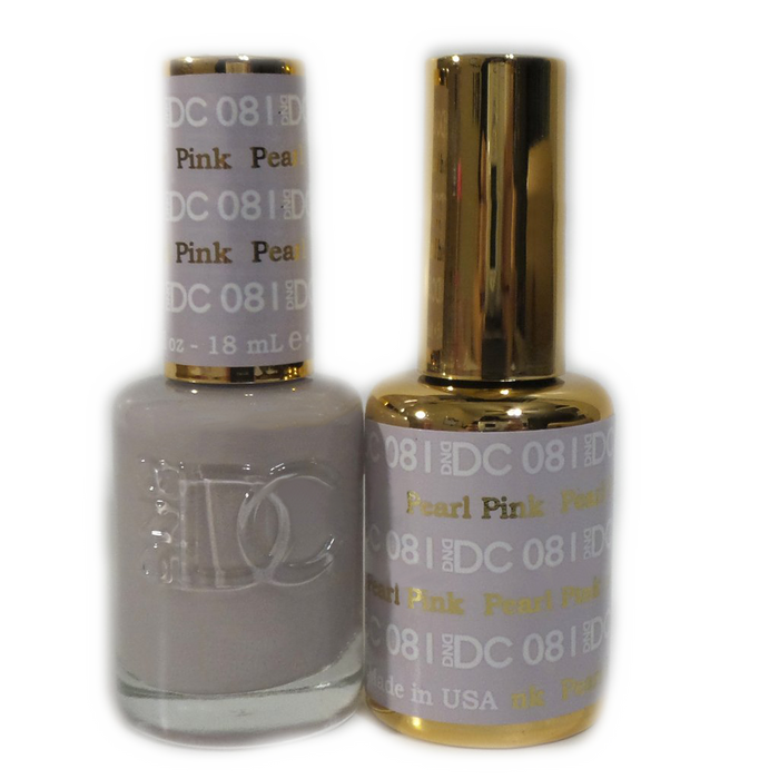 DC Nail Lacquer And Gel Polish, DC 081, Pearl Pink, 0.6oz MY0926